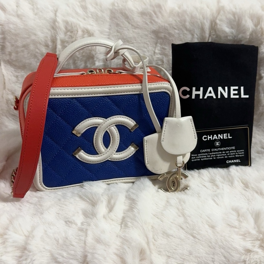 Chanel Multicolor CC Filigree Vanity Case Shoulder Bags - Picture 2 of 14